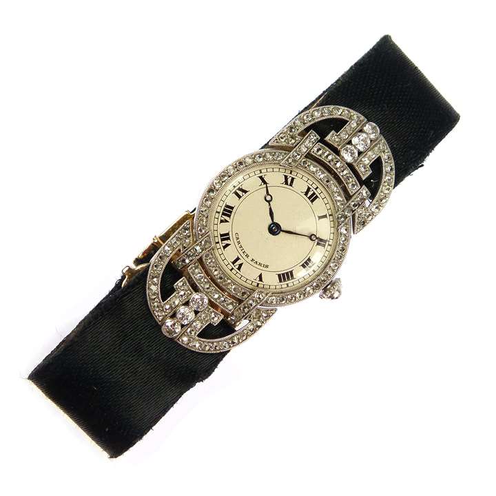 Early 20th century diamond set lady's wristwatch